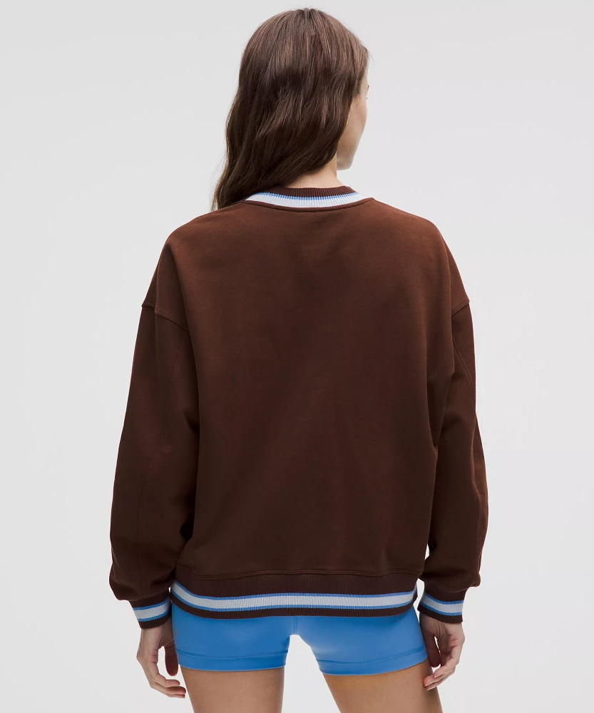 Perfectly Oversized Ringer Crew | Women's Hoodies & Sweatshirts