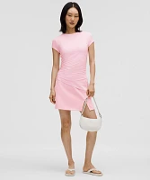 Modal-Silk Asymmetrical-Hem T-Shirt | Women's Short Sleeve Shirts & Tee's