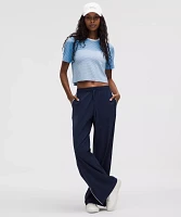 Seamless Classic-Fit Mariner Stripe Cropped T-Shirt | Women's Short Sleeve Shirts & Tee's