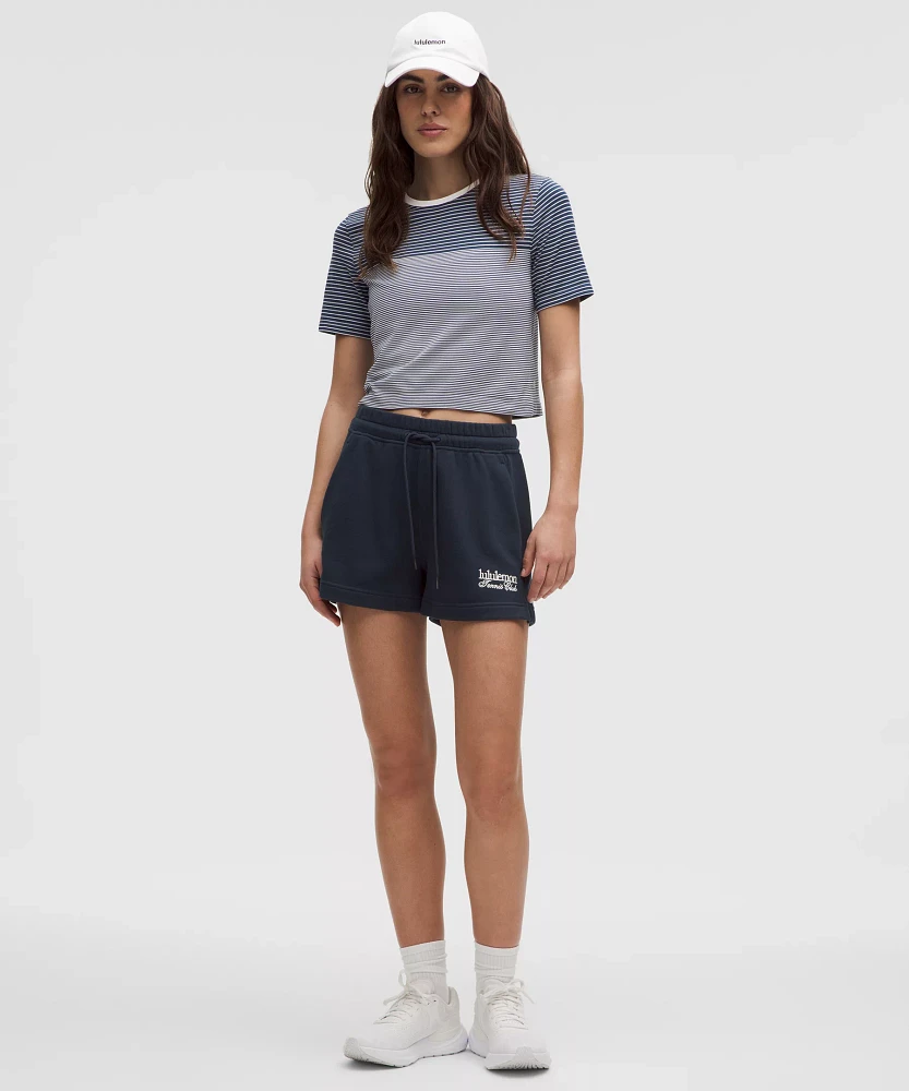 Seamless Classic-Fit Mariner Stripe Cropped T-Shirt | Women's Short Sleeve Shirts & Tee's