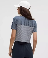 Seamless Classic-Fit Mariner Stripe Cropped T-Shirt | Women's Short Sleeve Shirts & Tee's
