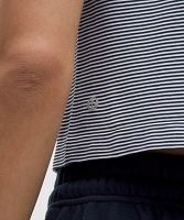 Seamless Classic-Fit Mariner Stripe Cropped T-Shirt | Women's Short Sleeve Shirts & Tee's