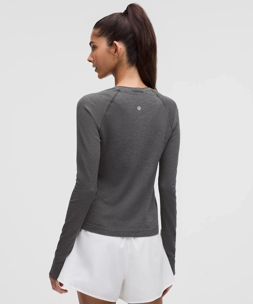 Swiftly Tech Long-Sleeve Shirt 2.0 Waist Length *Textured Knit | Women's Long Sleeve Shirts