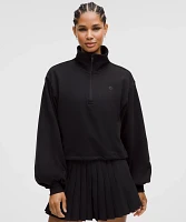 Cotton Terry Tennis Half Zip | Women's Hoodies & Sweatshirts