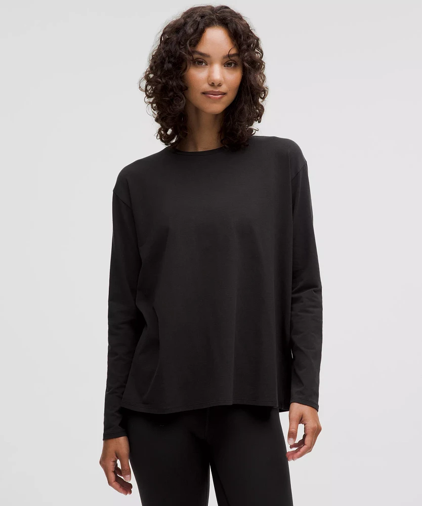 Twist-Back Relaxed-Fit Long-Sleeve Shirt | Women's Long Sleeve Shirts