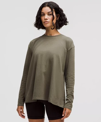 Twist-Back Relaxed-Fit Long-Sleeve Shirt | Women's Long Sleeve Shirts