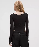 Wundermost Ultra-Soft Nulu Mesh Boatneck Long-Sleeve Bodysuit | Women's Bodysuits