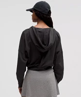 Soft Jersey Relaxed Wrap-Front Hoodie | Women's Hoodies & Sweatshirts