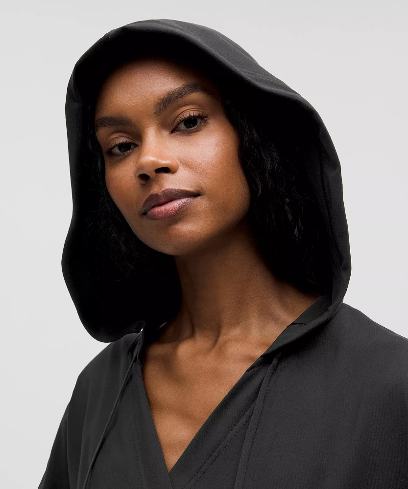 Soft Jersey Relaxed Wrap-Front Hoodie | Women's Hoodies & Sweatshirts