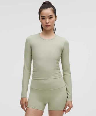 All It Takes Back-Twist Ribbed Long-Sleeve Shirt | Women's Long Sleeve Shirts