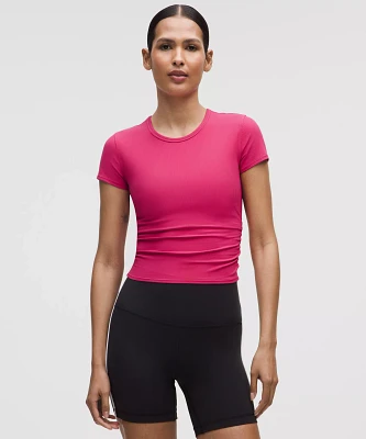 All It Takes Back-Twist Ribbed Short-Sleeve Shirt | Women's Short Sleeve Shirts & Tee's