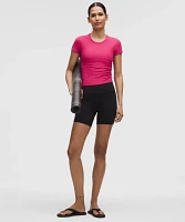 All It Takes Back-Twist Ribbed Short-Sleeve Shirt | Women's Short Sleeve Shirts & Tee's