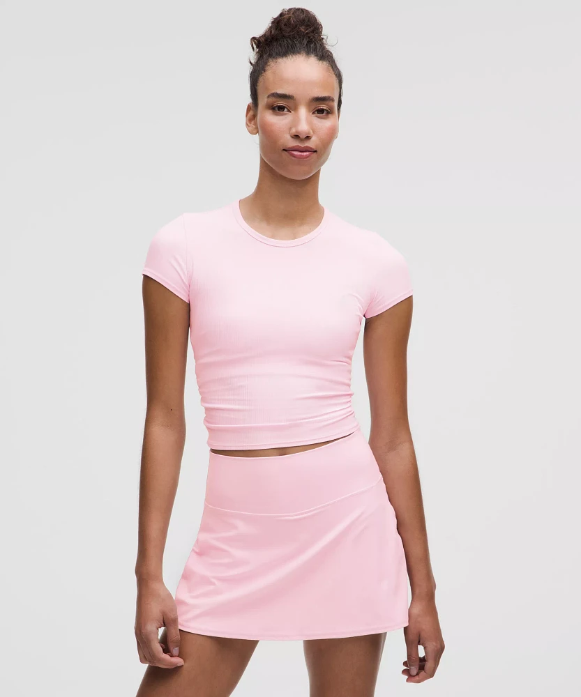 All It Takes Back-Twist Ribbed Short-Sleeve Shirt | Women's Short Sleeve Shirts & Tee's