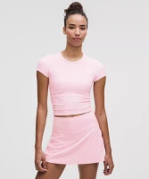 All It Takes Back-Twist Ribbed Short-Sleeve Shirt | Women's Short Sleeve Shirts & Tee's