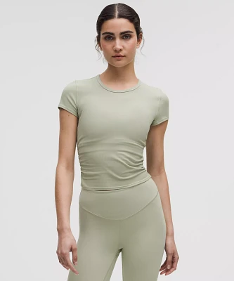 All It Takes Back-Twist Ribbed Short-Sleeve Shirt | Women's Short Sleeve Shirts & Tee's