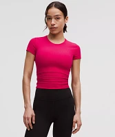All It Takes Back-Twist Ribbed Short-Sleeve Shirt | Women's Short Sleeve Shirts & Tee's