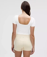 Wunder Under SmoothCover Square-Neck T-Shirt | Women's Short Sleeve Shirts & Tee's