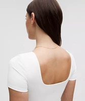 Wunder Under SmoothCover Square-Neck T-Shirt | Women's Short Sleeve Shirts & Tee's