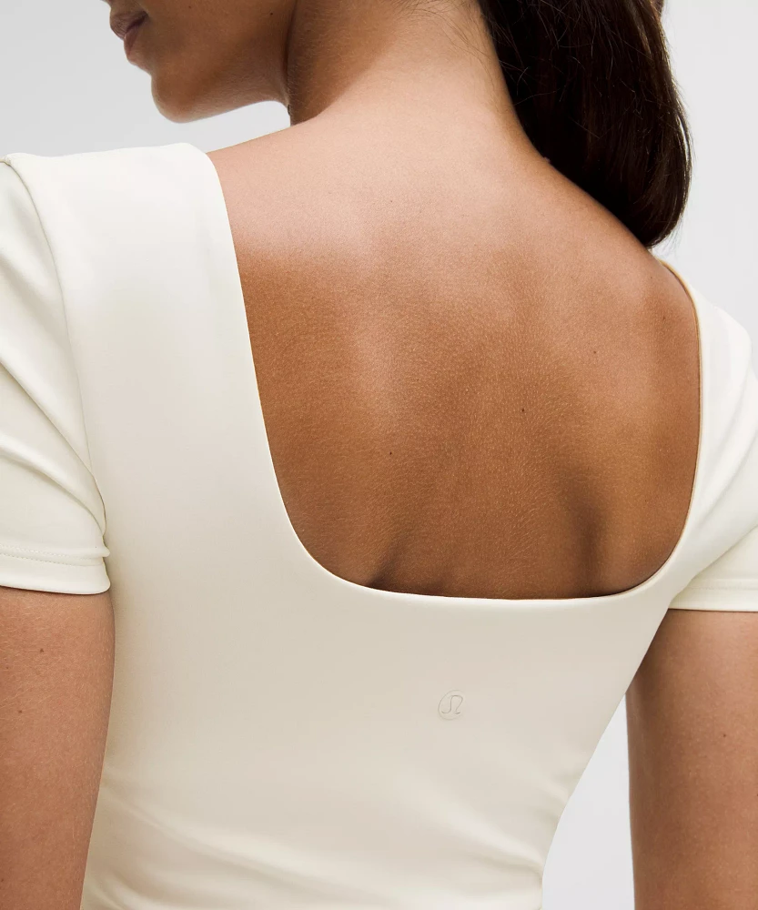 Wunder Under SmoothCover Square-Neck T-Shirt | Women's Short Sleeve Shirts & Tee's