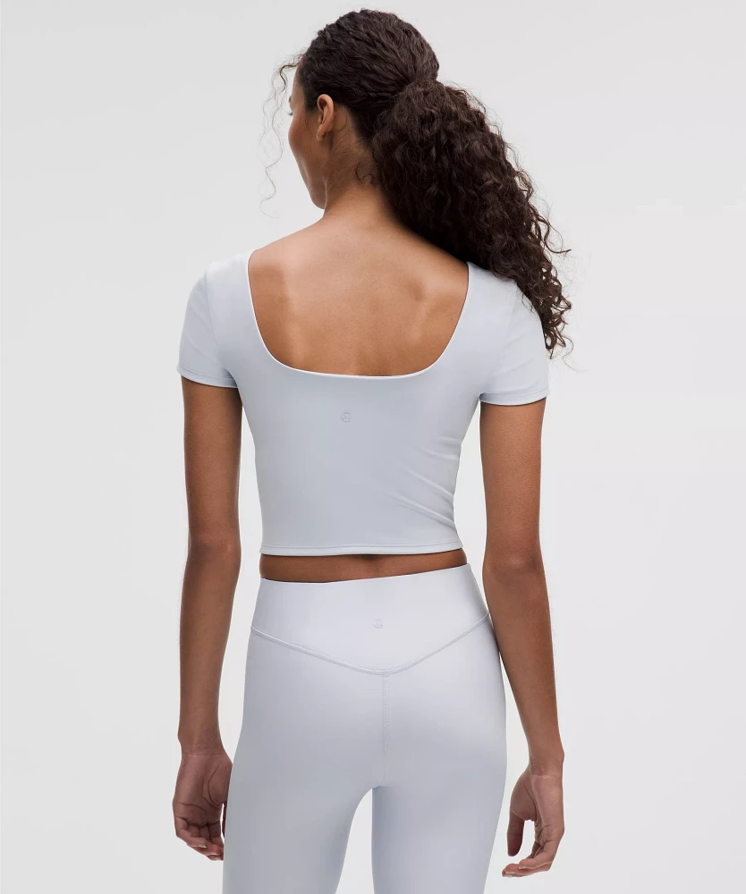 Wunder Under SmoothCover Square-Neck T-Shirt | Women's Short Sleeve Shirts & Tee's