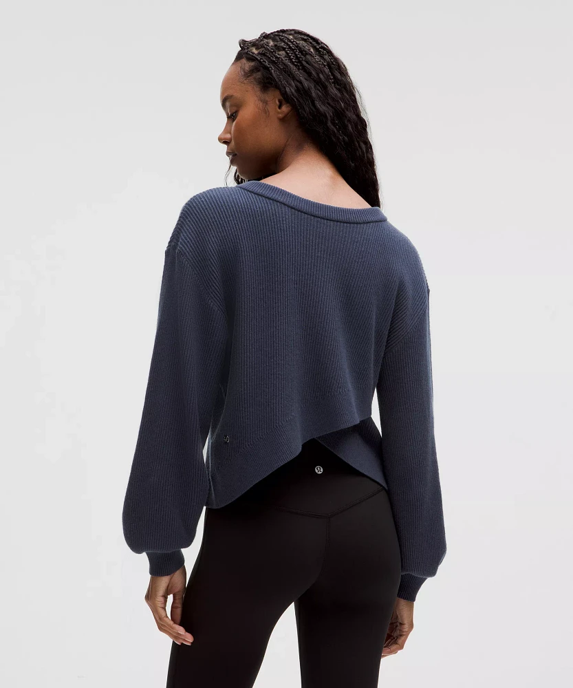 Reversible Crossover Sweater | Women's Sweaters