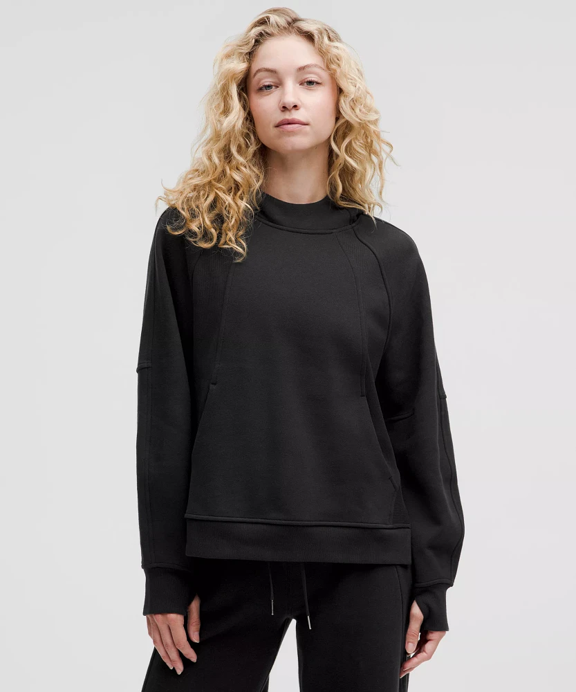 Scuba Oversized Side-Slit Hoodie | Women's Hoodies & Sweatshirts