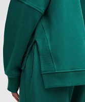 Scuba Oversized Side-Slit Hoodie | Women's Hoodies & Sweatshirts