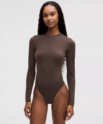 Wundermost Ultra-Soft Nulu Crewneck Long-Sleeve Bodysuit | Women's Bodysuits