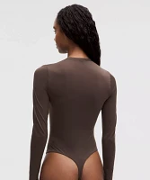 Wundermost Ultra-Soft Nulu Crewneck Long-Sleeve Bodysuit | Women's Bodysuits