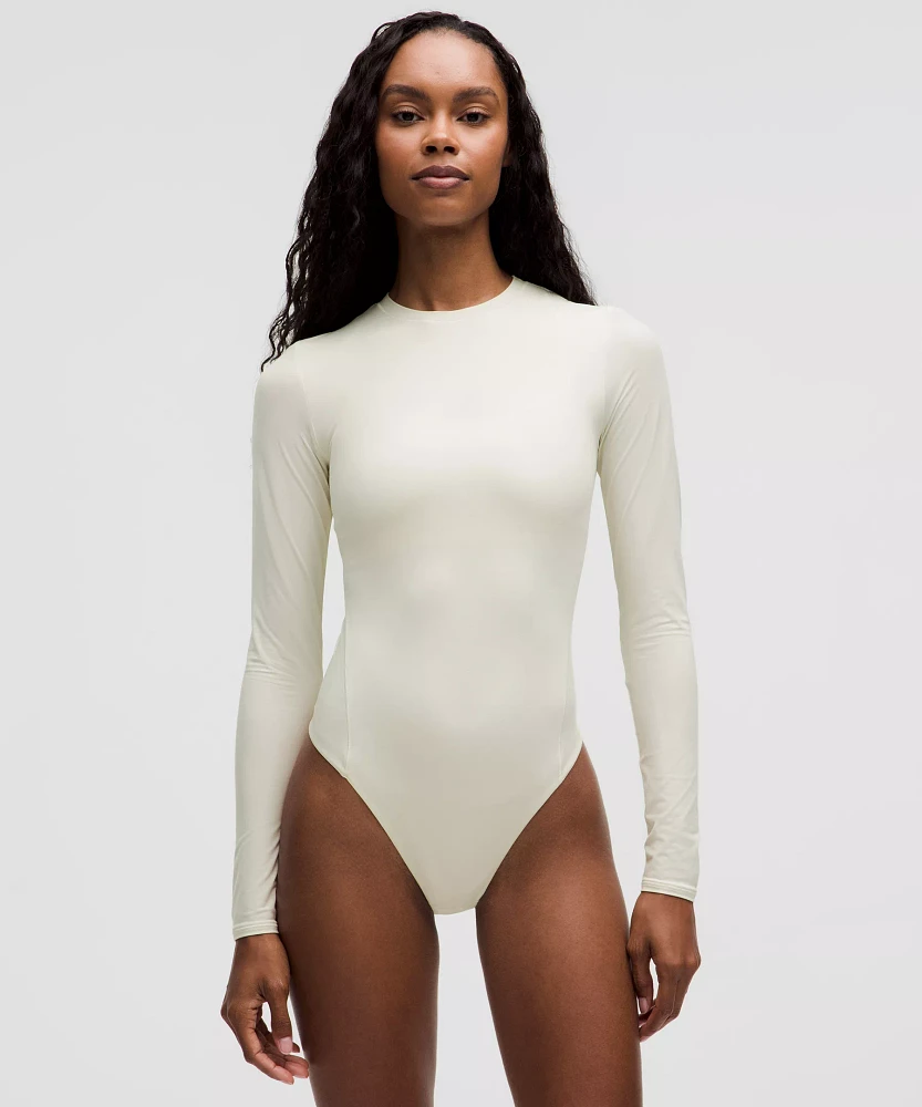 Wundermost Ultra-Soft Nulu Crewneck Long-Sleeve Bodysuit | Women's Bodysuits