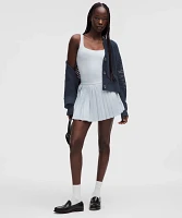 Cotton Crochet Mesh Relaxed-Fit Cardigan | Women's Sweaters