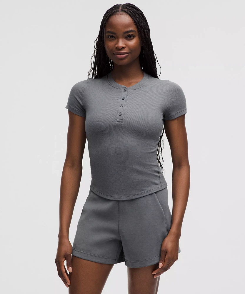 Hold Tight Short-Sleeve Henley | Women's Short Sleeve Shirts & Tee's