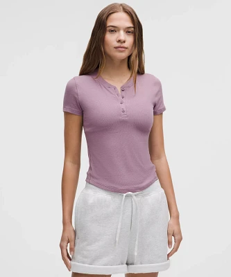 Hold Tight Short-Sleeve Henley | Women's Short Sleeve Shirts & Tee's