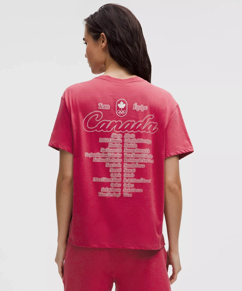 Team Canada Women's Cotton Jersey Graphic T-Shirt *COC Logo | Short Sleeve Shirts & Tee's