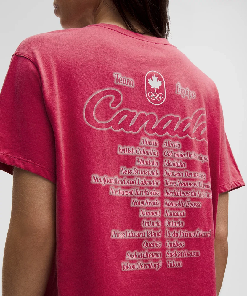 Team Canada Women's Cotton Jersey Graphic T-Shirt *COC Logo | Short Sleeve Shirts & Tee's