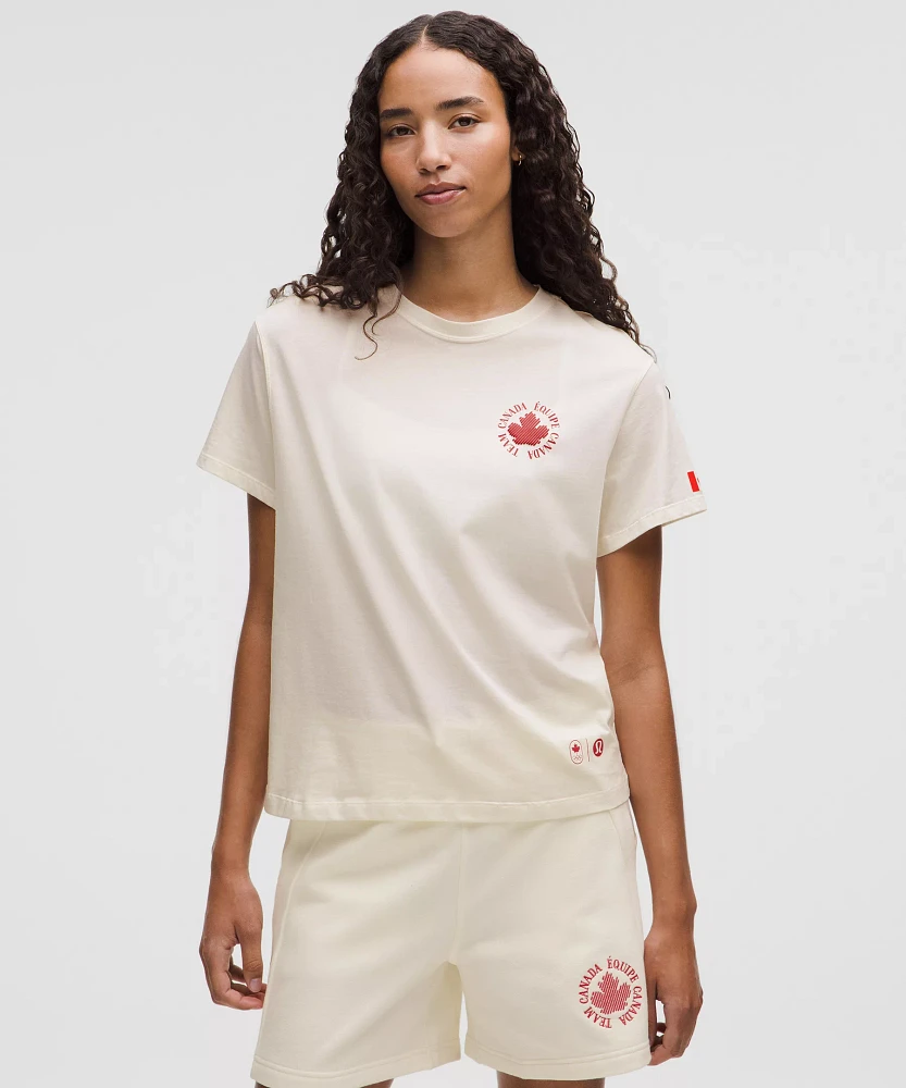 Team Canada Women's Cotton Jersey Graphic T-Shirt *COC Logo | Short Sleeve Shirts & Tee's