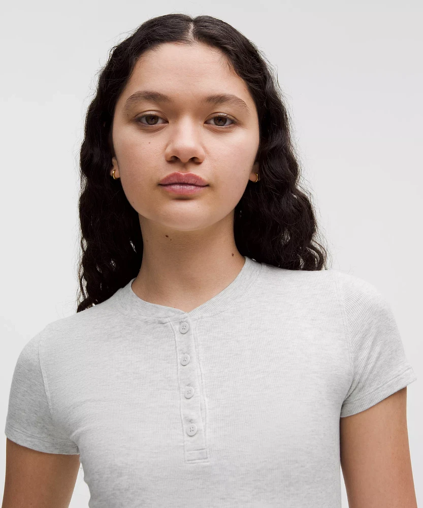 Hold Tight Short-Sleeve Henley | Women's Short Sleeve Shirts & Tee's