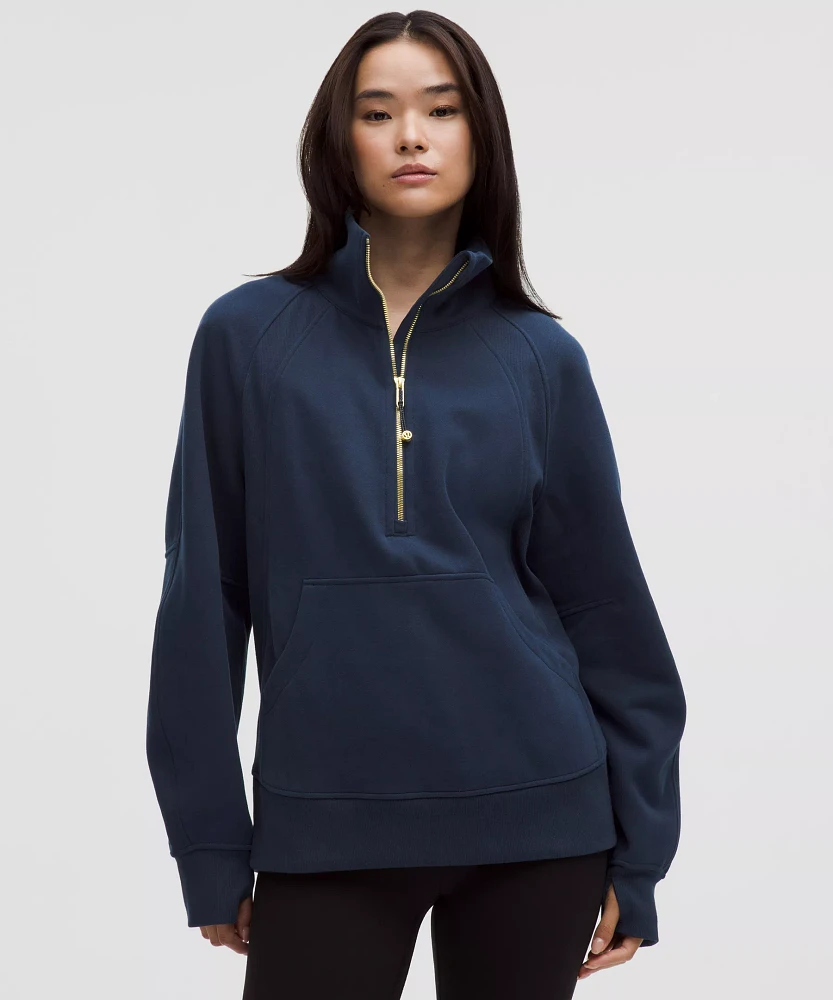 Scuba Oversized Funnel-Neck Half Zip *Long | Women's Hoodies & Sweatshirts