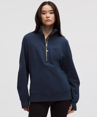 Scuba Oversized Funnel-Neck Half Zip *Long | Women's Hoodies & Sweatshirts