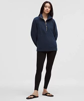 Scuba Oversized Funnel-Neck Half Zip *Long | Women's Hoodies & Sweatshirts