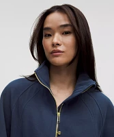 Scuba Oversized Funnel-Neck Half Zip *Long | Women's Hoodies & Sweatshirts