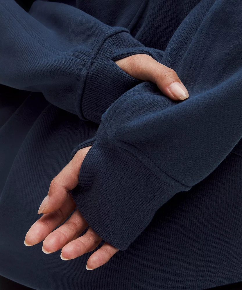 Scuba Oversized Funnel-Neck Half Zip *Long | Women's Hoodies & Sweatshirts