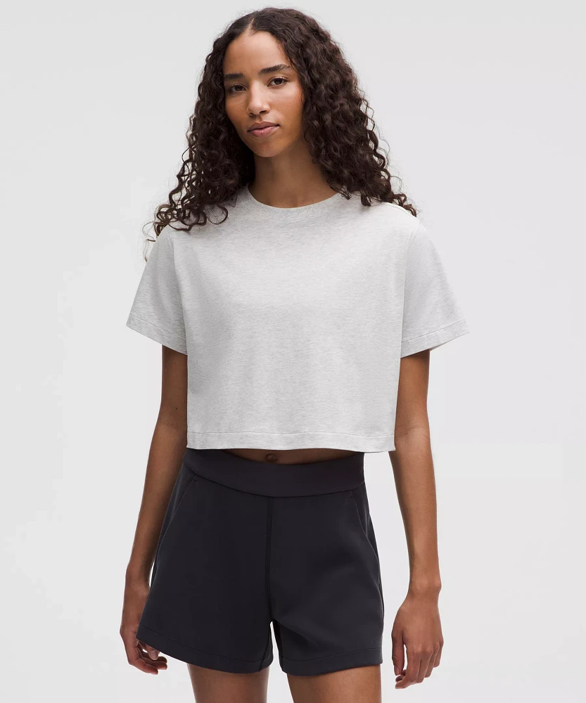 All Yours Organic Cotton Cropped T-Shirt | Women's Short Sleeve Shirts & Tee's