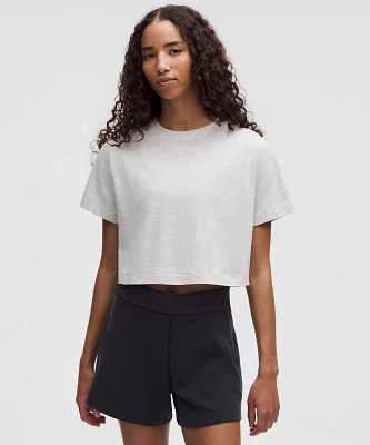 All Yours Organic Cotton Cropped T-Shirt | Women's Short Sleeve Shirts & Tee's