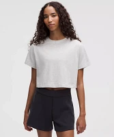 All Yours Organic Cotton Cropped T-Shirt | Women's Short Sleeve Shirts & Tee's