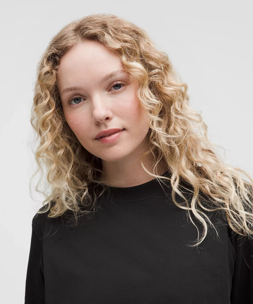 Cotton Jersey Stitch-Detail T-Shirt | Women's Short Sleeve Shirts & Tee's