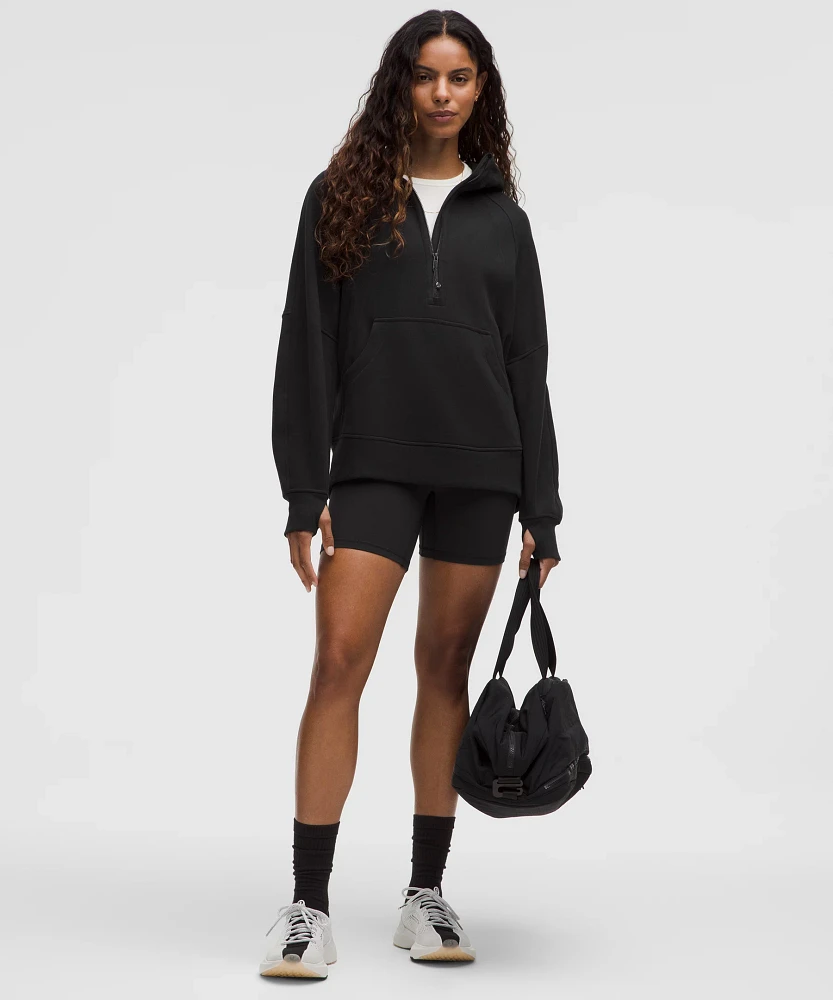 Scuba Oversized Half-Zip Long Hoodie | Women's Hoodies & Sweatshirts