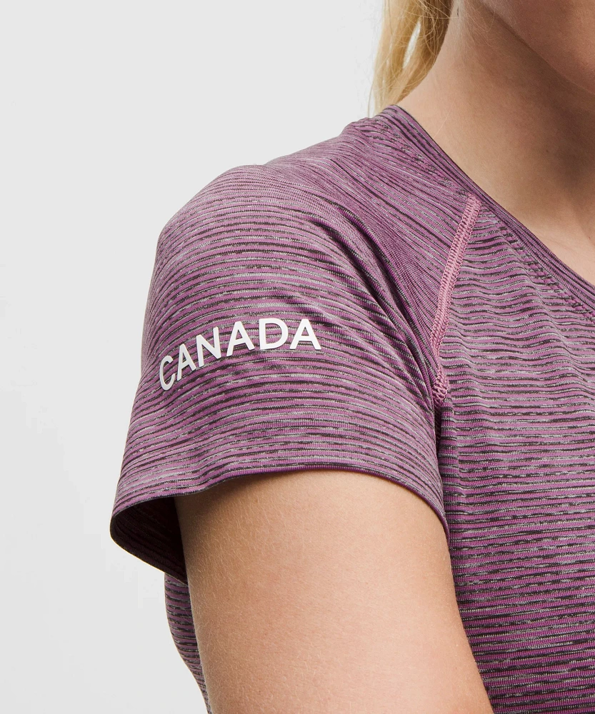 Team Canada Swiftly Tech Short-Sleeve Shirt 2.0 Hip Length *CPC Logo | Women's Shirts