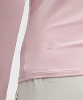 Modal-Silk Cowl-Neck Long-Sleeve Shirt | Women's Long Sleeve Shirts