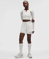 Mesh Cropped Long-Sleeve Shirt *SLNSH Collection | Women's Long Sleeve Shirts